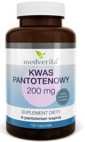 Medverita Kwas Pantotenowy 200 mg  180 kap